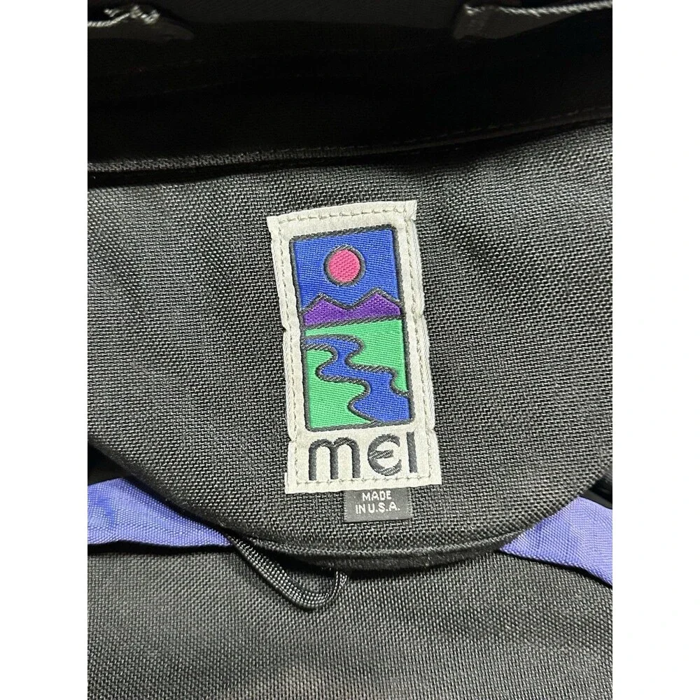 Vintage 90’s MEI Hiking Nylon Backpack Blue Black 70L Mountain Equipment Inc